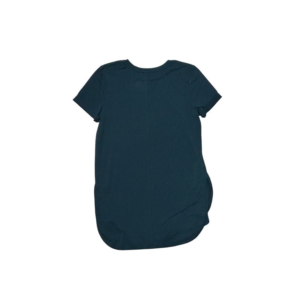 Tek Gear Womens Blue Short Sleeve Tunic Top Small Activewear Tee 31" Length 1711